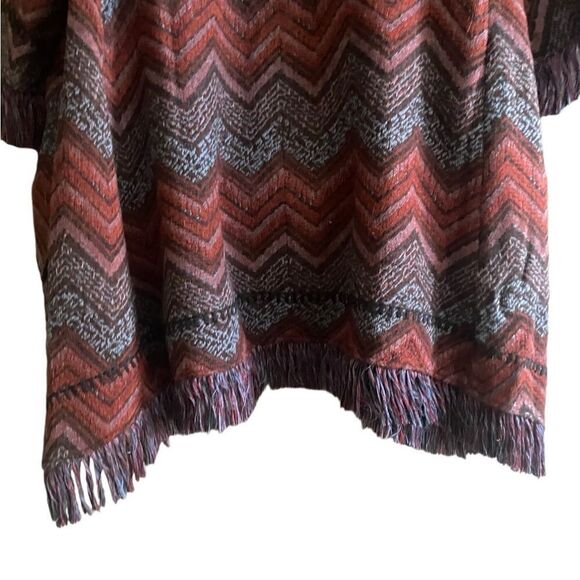 ANTHROPOLOGIE Hei Hei Mesilla Jacquard Knit Fringe Sweater Jacket Size Small - Picture 7 of 12